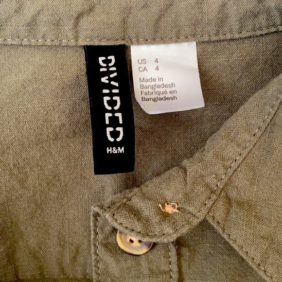 NWOT Army Green Cargo Style Dress - Picture 2 of 5